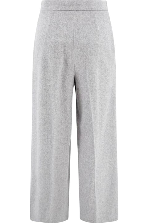 Max Mara Studio Pants & Shorts for Women Max Mara Studio High Waist Wide Leg Trousers