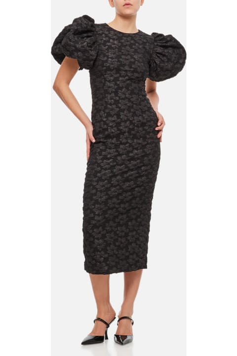 Rotate by Birger Christensen Clothing for Women Rotate by Birger Christensen 3d Jacquard Midi Dress