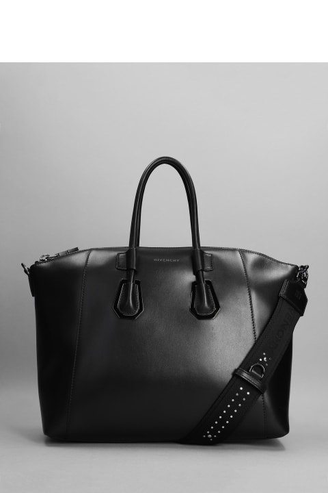 Antigona Sport Hand Bag In Black Leather