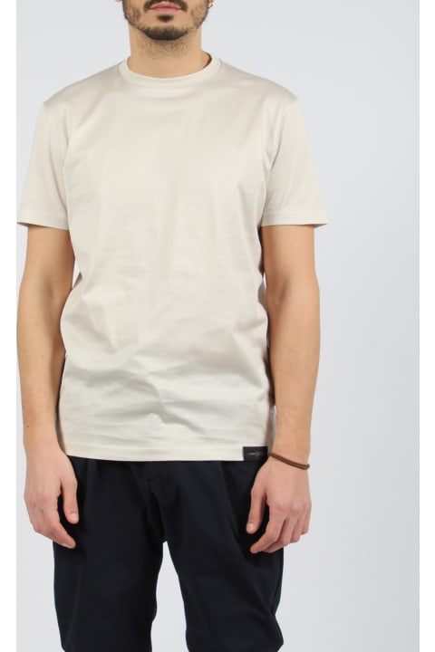 メンズ新着アイテム Low Brand Jersey Cotton Slim T-shirt