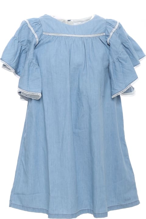 Chloé Dresses for Girls Chloé Light Blue Dress