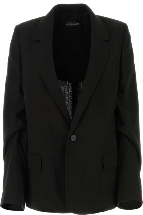 Ann Demeulemeester Coats & Jackets for Women Ann Demeulemeester Black Cotton Renske Blazer