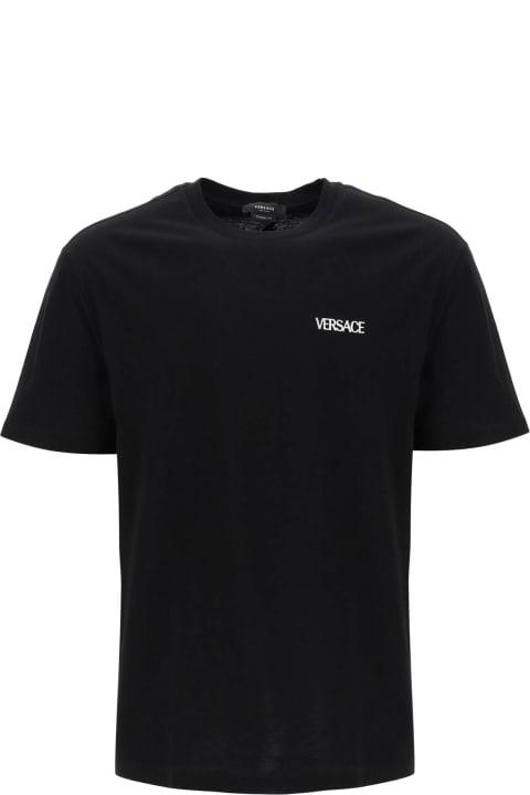 ウィメンズ新着アイテム Versace Black 'fiamma Medusa' T-shirt