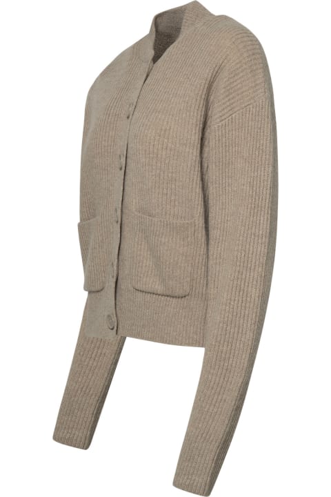 SportMax Sweaters for Women SportMax 'lichene' Cardigan In Beige Cashmere Blend