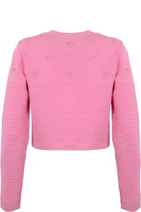 Pinko Sweaters for Women Pinko Cardigan With Love Birds Logo