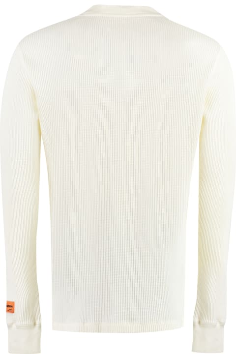 HERON PRESTON Sweaters for Men HERON PRESTON Cotton Crew-neck Sweater