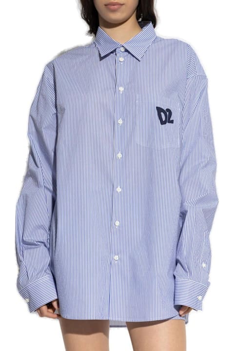 Dsquared2 for Women Dsquared2 Summer Lovers Oversized Pinstripe Shirt