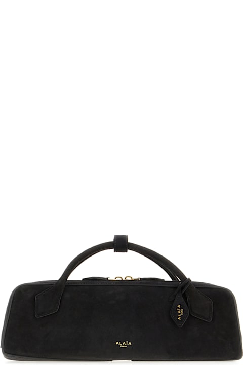 Alaia Bags for Women Alaia Black Suede Le Teckel Handbag