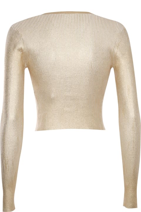 Elisabetta Franchi Women Elisabetta Franchi Gold Tricot Sweater