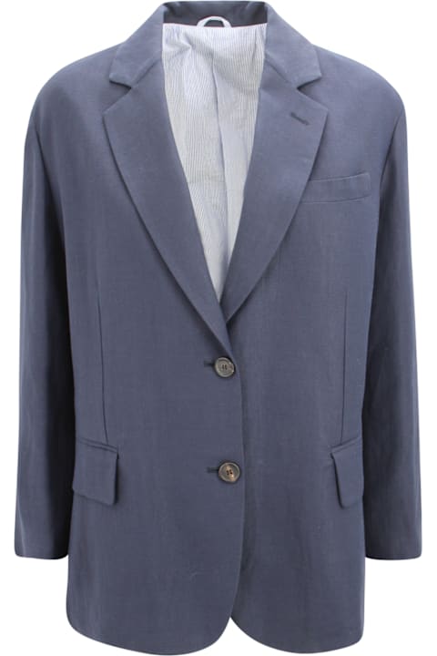 Brunello Cucinelli for Kids Brunello Cucinelli Long-sleeve Blazer