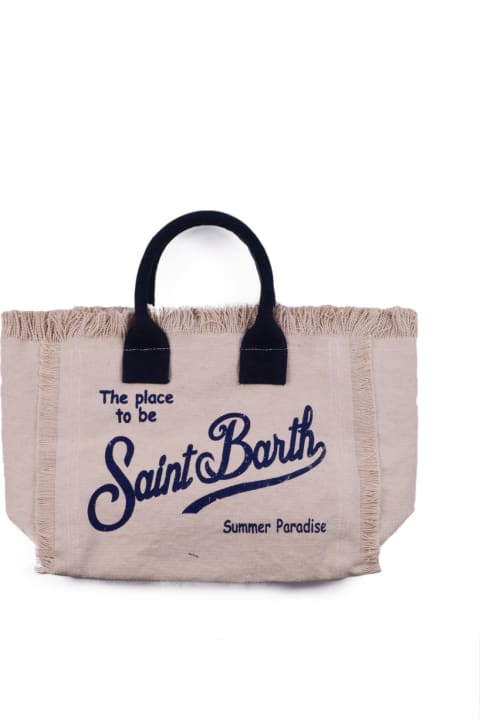 MC2 Saint Barth Kids MC2 Saint Barth Handbag With Logo And Fringes