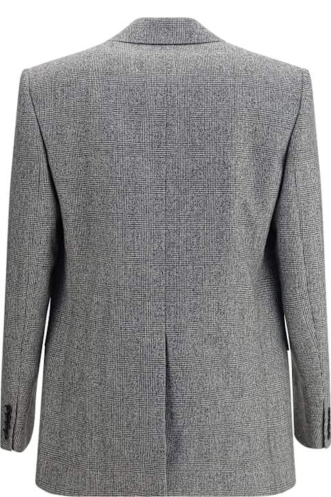 インテリア Saint Laurent Prince De Galles Wool Flannel Blazer