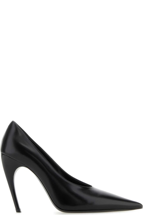 Nensi Dojaka High-Heeled Shoes for Women Nensi Dojaka Black Leather Pumps