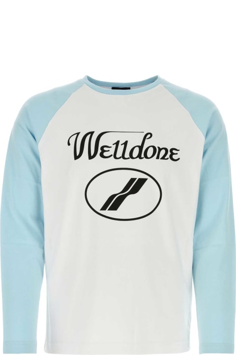 ウィメンズ WE11 DONEのウェア WE11 DONE Two-tone Cotton T-shirt