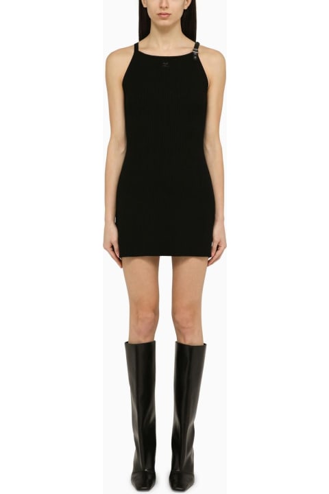Fashion for Women Courrèges Black Viscose Blend Mini Dress
