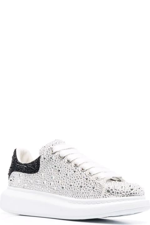 Fashion for Women Alexander McQueen Embellished Leather Sneakers