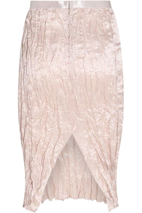 Acne Studios for Women Acne Studios Runched Detailed Satin Skirt