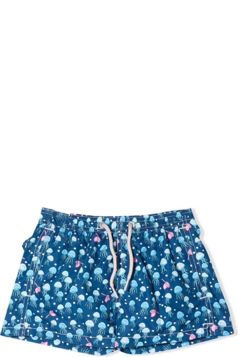 Blu Polyester Swimsuit