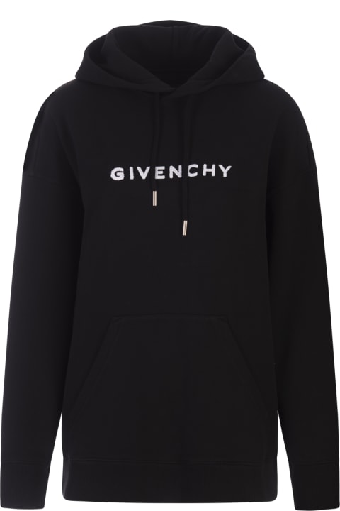 Givenchy for Women Givenchy Black Oversized Hoodie With Givenchy 4g Logo