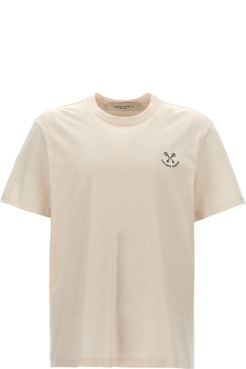 Golden Goose Topwear for Men Golden Goose Logo Print T-shirt