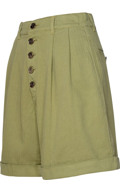 Etro Pants & Shorts for Women Etro Green Cotton Shorts