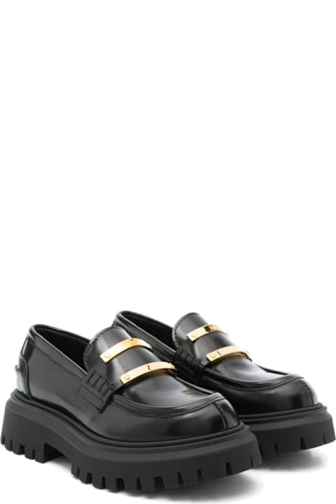 N.21 Shoes for Girls N.21 Black Girl Loafers