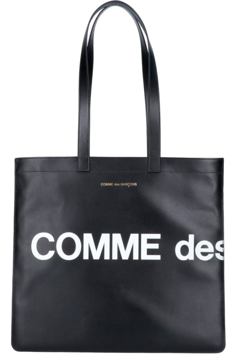 Totes for Men Comme des Garçons Wallet Logo Tote Bag