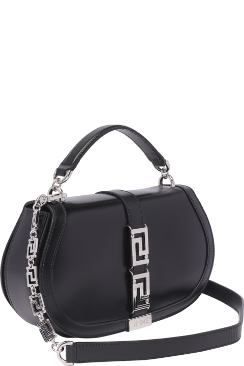 Versace for Women Versace Greca Goddess Leather Crossbody Bag