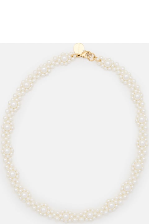 Jewelry for Women Simone Rocha Crystal Daisy Chain Necklace