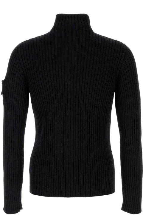 Prada Sweaters for Men Prada Black Wool Cardigan