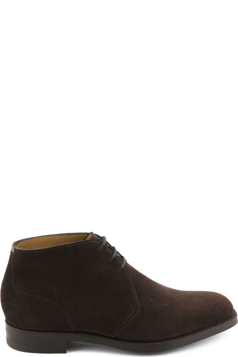Boots for Men Edward Green Warwick Mocca Suede Chukka Boot