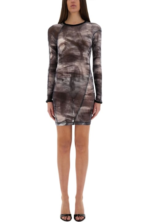 Helmut Lang فساتين لـ السيدات Helmut Lang "scribble Twisted" Dress