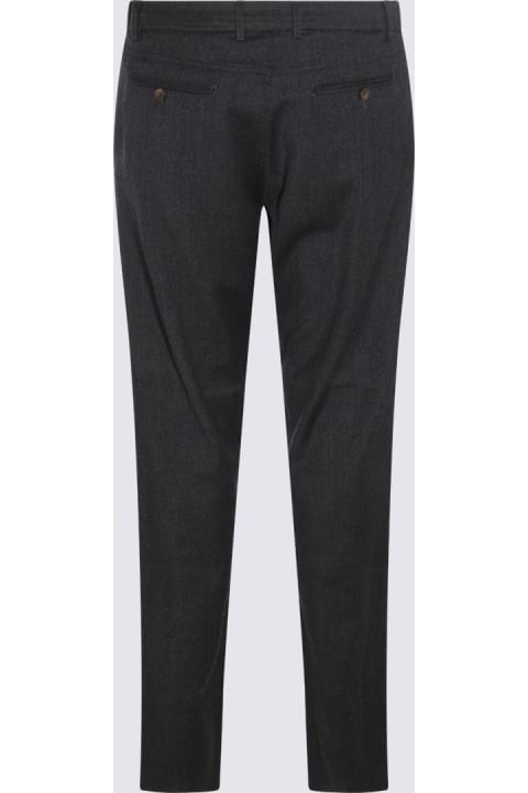 Canali Pants for Men Canali Dark Grey Cotton Pants