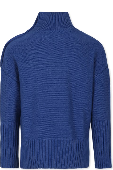 Homeware Zadig & Voltaire Blue "rock & Roll" Sweater For Girl