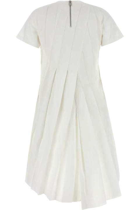 Homeware Sacai White Poplin Dress