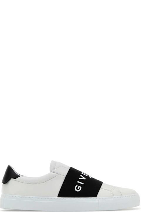 Sneakers for Men Givenchy White Leather Slip Ons