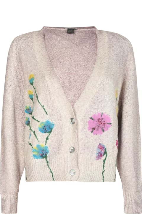 Avant Toi for Women Avant Toi Floral Knit Cardigan