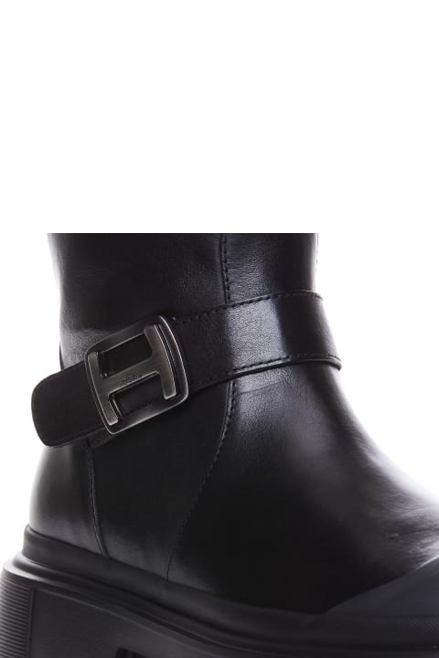 【送料&関税込】Hogan H619 Biker Boots HOGAN - H619 biker boots | Leam Roma - Luxury Shopping Online