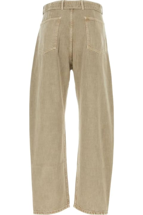 Pants & Shorts for Women Lemaire Cappuccino Denim Wide-leg Jeans