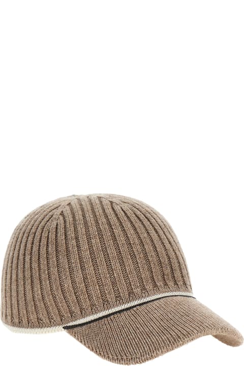 Brunello Cucinelli Hats for Women Brunello Cucinelli Ribbed Knit Hat