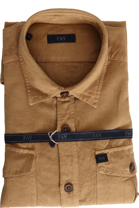 Fay for Men Fay Brown Over Shirt