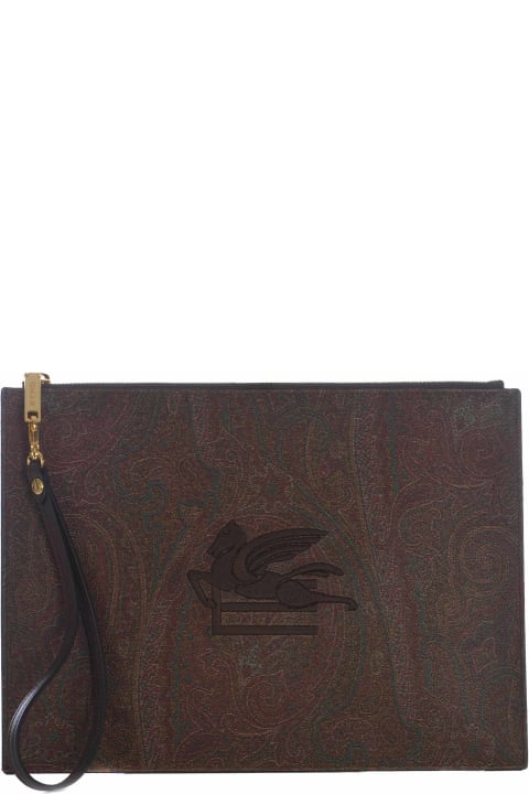 Fashion for Women Etro Flat Clutch Bag Etro Made Of Cotton Canvas