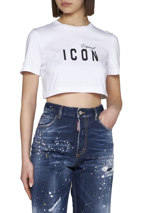 Dsquared2 Topwear for Women Dsquared2 Icon Cotton T-shirt