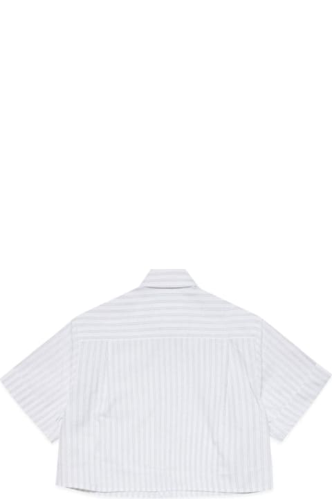 MM6 Maison Margiela Bottoms for Girls MM6 Maison Margiela Camicia A Righe Con Stampa