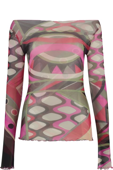 Clothing for Women Pucci Printed Long-sleeve Top