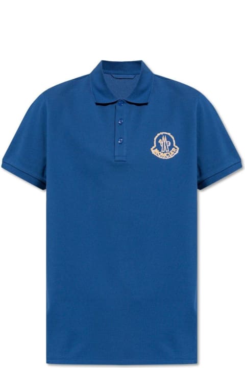 Shirts for Men Moncler Logo Patch Polo Shirt