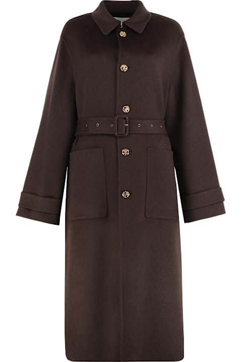 Celine معاطف وجواكت لـ السيدات Celine Long Coat In Cashmere