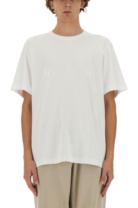 Helmut Lang ملابس علوية لـ القسم الرجالي Helmut Lang T-shirt With Logo