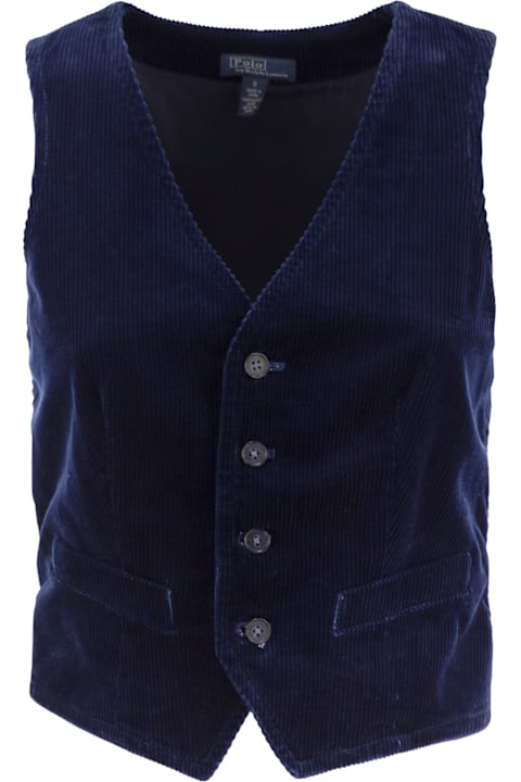 Polo Ralph Lauren Clothing for Women Polo Ralph Lauren Cotton Corduroy Waistcoat