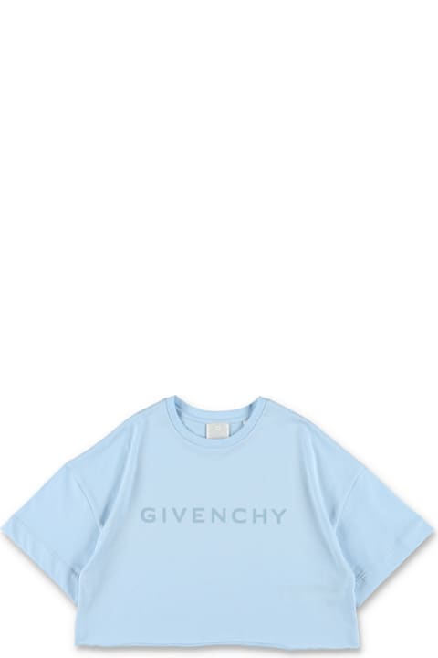 أدوات منزلية Givenchy Kid - Logo Print Cropped T-shirt